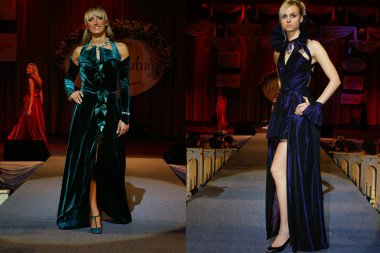 pokaz kolekcji sukienek szytych na miarę w studio mody Hanna Bieńkowska - PKiN 2004