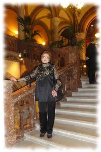 Jagoda Komorowska w sukni wieczorowej z kolekcji haute couture Hanny Bieńkowskiej